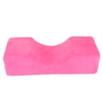 thumbnail image 1 of Almohada de extensión de pestañas elástica suave para salón de belleza, almohada en forma de U para injerto de pestañas (rosa roja), 1 of 13