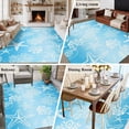 thumbnail image 5 of Area Rug for Living Room, Blue Ombre Coastal Non-Slip Indoor Ex Large Carpet for Bedroom/Dining Room, Sea Nautical Summer Beach Starfish Coral Washable Low-Profile Floor Runner Rugs - 8 x 10 Ft, 5 of 8
