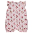 thumbnail image 2 of Cudlie 2-Pack Baby Girl Rompers – Soft Cotton, Everyday Comfort, 2 of 6