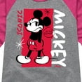 thumbnail image 3 of Disney - Mickey Iconic - Toddler & Youth Girls Raglan Graphic T-Shirt, 3 of 5