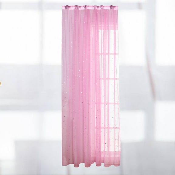 Minkissy Light Diffusion Curtains for Windows Pink Voile Curtains for Homeowners Living Room 1Set