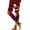 Brick Red, variant on Thanksgiving Turkey Print Womens Leggings Soft Comfortable Breathable Workout Yoga Pants For Everyday Wear