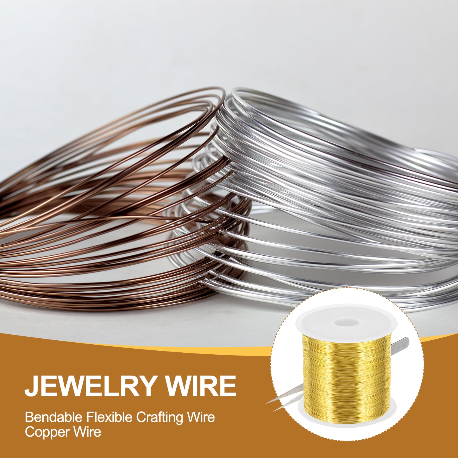 Copper Beading Wire with Plier for Jewelry Making Supplies and Crafts 164 feet x 26 Guage 2