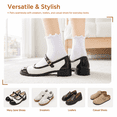 thumbnail image 6 of COOPLUS 8 Pairs Ruffle Socks for Women, Frilly Edge Quater Cute Socks for Daily Wear, 6 of 7