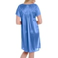 thumbnail image 4 of EZI Nightgowns for Women - Soft & Breathable Satin Night Gowns for Adult Women - Medium to Plus Size Womens Sleep Shirts - Knee-Length Nightgown, 4 of 6