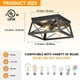 thumbnail image 2 of Lámpara de techo Pynsseu Industrial 2 luces Farmhouse Black, 2 of 8