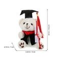 thumbnail image 2 of Graduation Bear Keychain Plush Stuffed Animal Hanging Keyring Bear Plush Keychain Pendant, 2 of 9