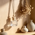 thumbnail image 5 of 1Pc 10ml Hanging Car Air Freshener Diffuser Bottle Empty Clear Glass Essential Perfume Oil Aromatherapy Fragrance Perfume Pendant Glass Bottle Decor with Wooden Caps(H), 5 of 6