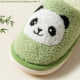 thumbnail image 4 of BOBOGOJP Boys Girls Plush Slippers Cute Bunny Graphic Fuzzy House Indoor Shoes Flat Non Slip Warm Closed Toe Shoe Winter Home Green for Size 13, 4 of 4