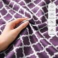 thumbnail image 6 of Lux Decor Queen Bed Sheets Set 4 Piece - Quatrefoil Pattern, Ultra Soft Polyester Sheet Deep Pocket Fit, Wrinkle Free, Breathable & Fade Resistant OEKO-TEX Certified, Purple, 6 of 11