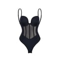 thumbnail image 1 of Top moldeador de cuerpo de una pieza con tirantes estilo europeo y americano, corsé que contrae el abdomen, sujetador moldeador de cuerpo sin espalda, medias, 1 of 4