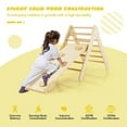 thumbnail image 6 of CIPACHO 3-in-1 Wooden Climbing Triangle Set Triangle Climber with Ramp, Kids Indoor Outdoor Play Equipment, Natural, 6 of 8