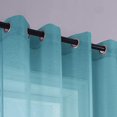thumbnail image 2 of Teal Curtains 84 Inch Length for Living Room 2 Panels Set Grommet Window Semi Transparent Voile Drapes Beach Themed Sheer Curtains for Bedroom Girls Room Decoration Decor 52x84 Inches Long, 2 of 4