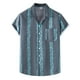 thumbnail image 1 of Camisas De Franela Para Hombre Camiseta de verano para hombre, camiseta hawaiana con estampado de bolsillo en la playa, camiseta informal de manga corta a la (Navy, XL), 1 of 5