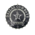 thumbnail image 1 of Dallas Cowboys NFL Bottle Cap Wordmark Wall Clock, 1 of 1