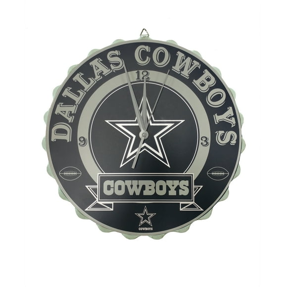 Dallas Cowboys NFL Bouteille Bouchon Mot-Symbole Horloge Murale