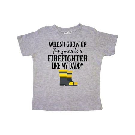 

Inktastic Future Firefighter Like Daddy Gift Toddler Boy or Toddler Girl T-Shirt