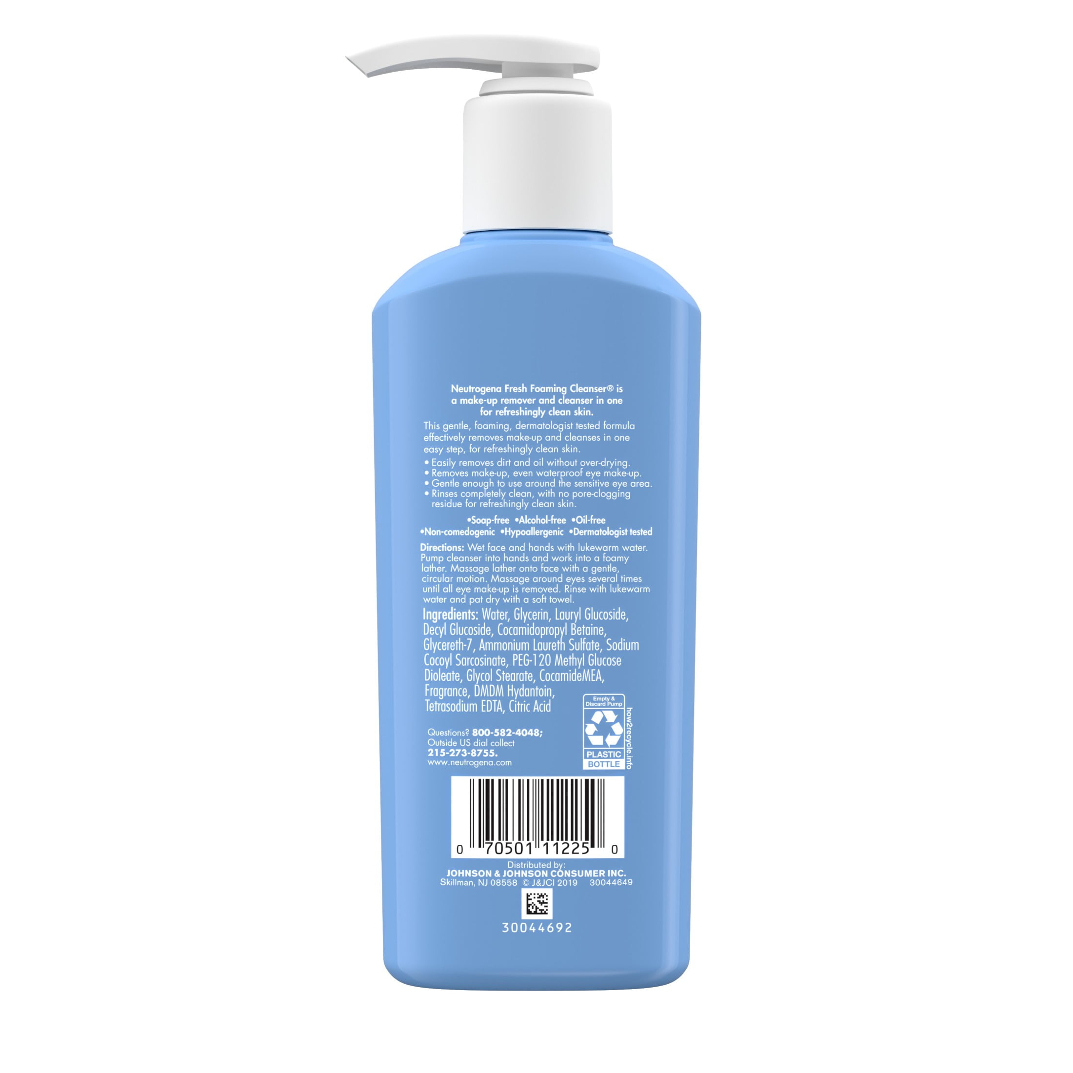 Neutrogena Fresh Foaming Daily Face Wash & Makeup Remover, 9.6 fl. oz
