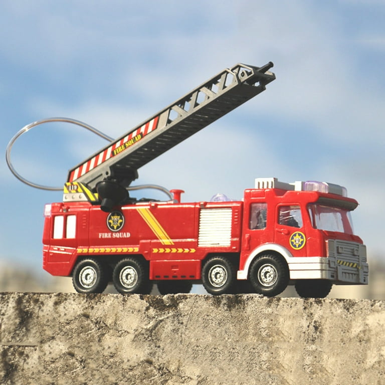 Xyer 360 Rotation Electric Fire Truck Toy with Music LED