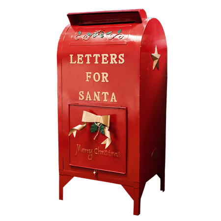 - Canvas Print Mailbox Letter Xmas Santa Mailbox Christmas Red Stretched Canvas 32 x 24