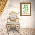thumbnail image 3 of Vess, June Erica 12x14 Gold Ornate Wood Framed with Double Matting Museum Art Print Titled - Emerald Tropics II, 3 of 4
