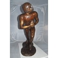 thumbnail image 4 of Nifao Football player Bronze Statue – Home Decor Sculpture, 30"L x 12"W x 36"H, 4 of 10
