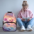thumbnail image 2 of Aplkyhs Cute Axolotl School Backpack for Age 6-18 Large Capacity Ergonomic Padded Straps School Bag for Boys Girls Elementary Middle High School Students Back to School Use, 2 of 7