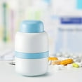 thumbnail image 3 of Pill Cutter with Safe Blade Design, Portable Pill Splitter for Halves and Quarters, Ideal for Home Travel Elderly Pets, Includes Storage and Cleaning Brush, 3 of 6