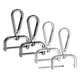 thumbnail image 1 of Ganchos de clip giratorio Uxcell [4 piezas] - Ganchos de clip para llaveros, uso para hacer llaveros - [Plata y negro - 2.51 pulgadas] Hardware de cinta D, 1 of 6