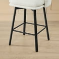 thumbnail image 5 of Spruce & Spring Modern Swivel Counter Stool with Barrel-Back Design and Upholstered Seat BeigeSet of 2, Beige, 5 of 16