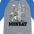 thumbnail image 3 of Peanuts - Spike Cactus Monday - Toddler & Youth Raglan Graphic T-Shirt, 3 of 5