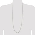 thumbnail image 2 of Auriga 925 Sterling Silver 2 mm Diamond-cut Round Box Chain Necklace for Women 36", 2 of 5