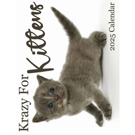 Krazy For Kittens 2025 Calendar: 2025 Calendar, (Paperback)