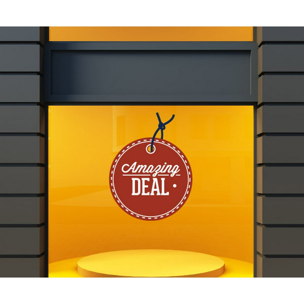 Amazing Deal Retail Discount Sign Wall Decal Vinyl Decal Car Decal