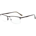 thumbnail image 1 of Eyekepper Quality Spring Hinges Half-Rim Reading Glasses Brown +2.25, 1 of 8