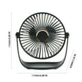 thumbnail image 3 of Oggfader Portable Fans for Indoors,New Night Light Mini Desktop Fan Household High Wind Silent Student Desktop Charging Fan,Black, 3 of 9