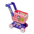 thumbnail image 4 of Mini carrito de compras de juguete interactivo de simulación, modelo de carrito de supermercado multifuncional Rosa, 4 of 9