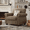 Brown, variant on ROGALIS Nailhead Trim Armchair, Rolled Arm Accent Chair for Living Room, Teal