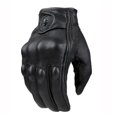 thumbnail image 2 of Impact Resistant Waterproof Perforated Leather Motorcycle Gloves for Motocross, 2 of 7