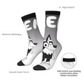 thumbnail image 5 of Saiise Bluey Funny Socks Men Women Adults Novelty Graphic Crew Tube Socks Crazy Design Casual Dress Socks for Sports,Running,Travel, 5 of 7