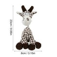 thumbnail image 3 of Squeaky Plush Dog Toys - Adorable Animal Designs with Soft Cotton Filling, Cute Stuffed Dog Chew Toys for Small, Medium Non-Aggressive Chewing Dogs Chewer (White - Giraffe/Lamb), 3 of 9