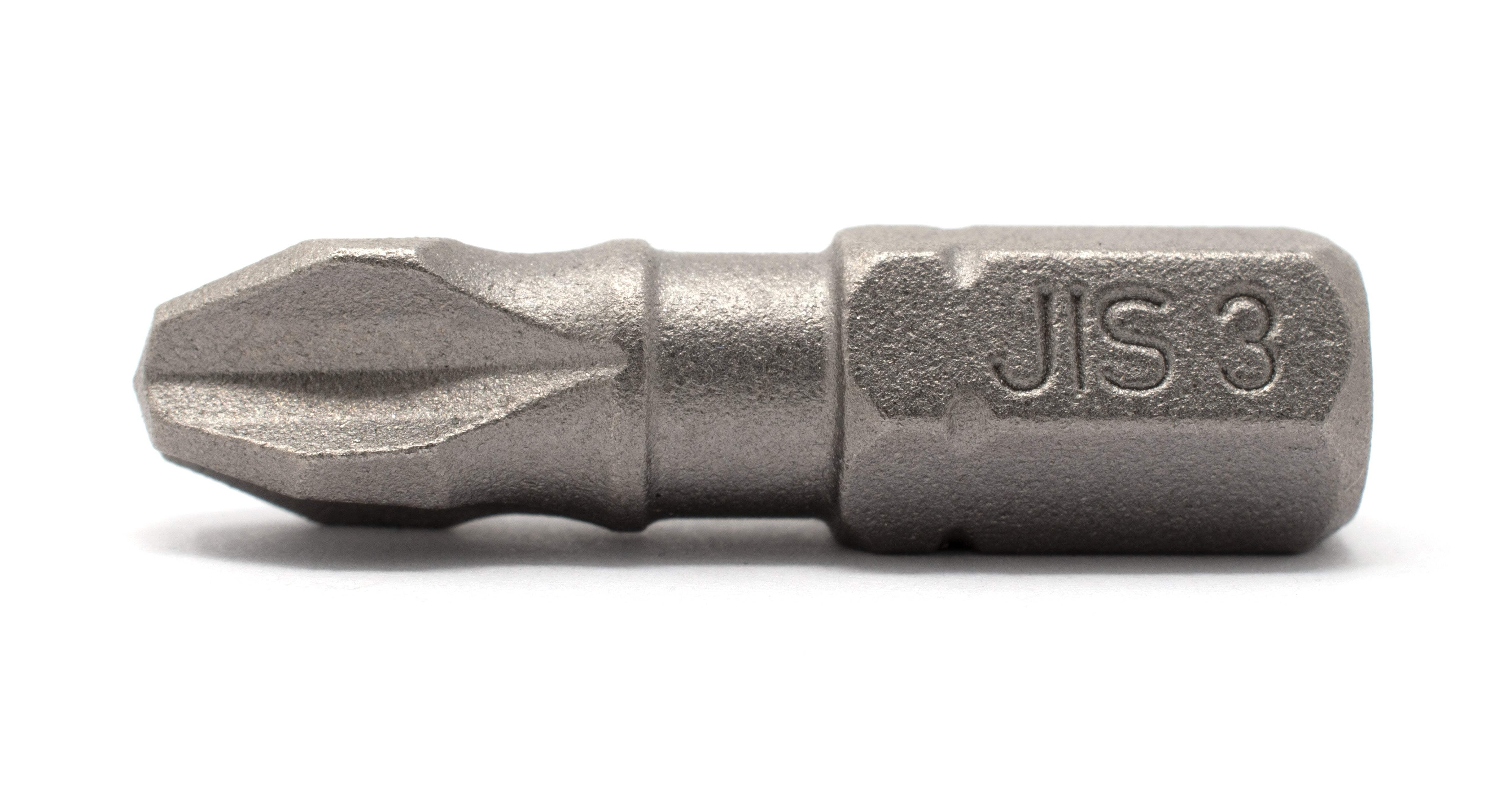 GOSSEN ゴッセン BIX3  G-502 JIS Magnetic Power Screwdriver Bits Set of 8 (#2 #3, 25mm