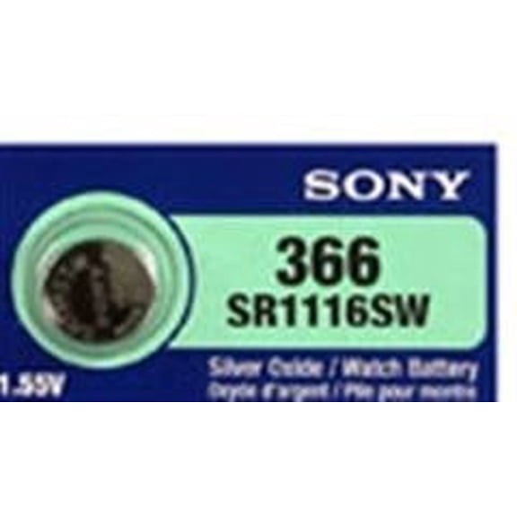 Sony Murata 365/366 - SR1116 Silver Oxide Button Battery 1.55V 50 Pack FREE SHIPPING!