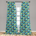 thumbnail image 5 of Ambesonne Cartoon Curtains, Cosmonaut Space, Pair of 28"x84", Multicolor, 5 of 5