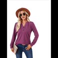 thumbnail image 2 of Camisa de Larga Vino Tinto S, 2 of 9