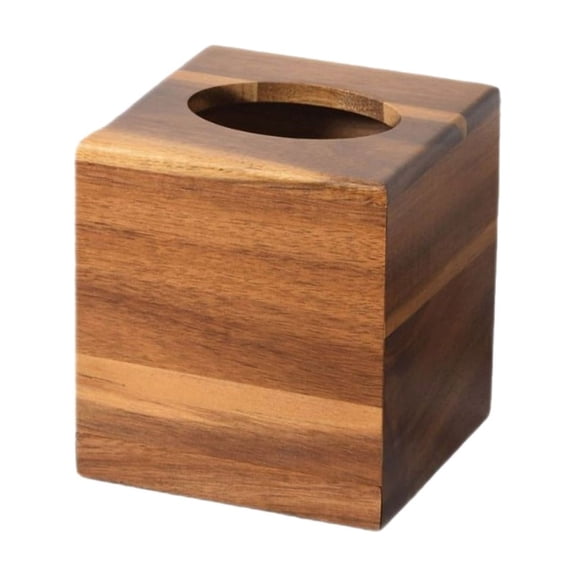 Jubipavy Wooden Tissue Box Cover, Decorative Napkin Holder for Home Dining Table Bedroom