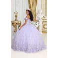 thumbnail image 2 of Layla K LK225 Juniors Womens Glitter Sweetheart Floral Quince Sweet16 Gown, 2 of 6