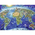 thumbnail image 1 of Rompecabezas con mapa de monumentos mundiales de Ravensburger, 300 piezas, 1 of 6