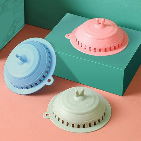 

XINHUADSH Shower Drain Cover Convenient Universal Rubber Sink Strainer Anti-slip Practical for Lavatory