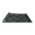 thumbnail image 2 of Ahgly Company Indoor Round Checkered Light Blue Modern Area Rugs, 8' Round, 2 of 4